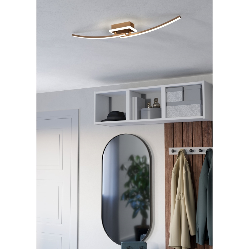 Eglo - LED Plafon LED/12W/230V 4000K miedź