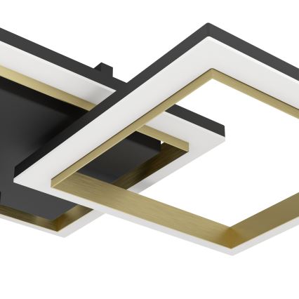 Eglo - LED Plafon ściemnialny LED/20W/230V 4000K czarny/złoty