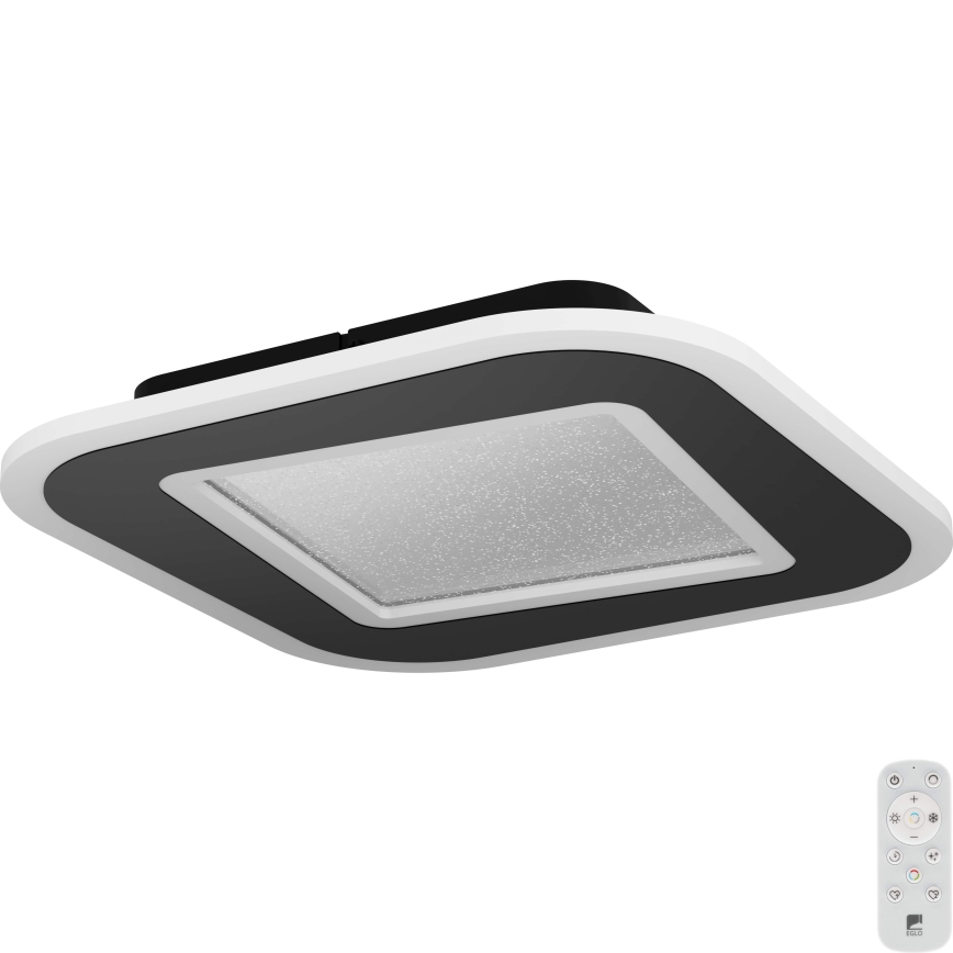 Eglo - LED Plafon ściemnialny LED/20W/230V 2700-6500K czarny + pilot zdalnego sterowania