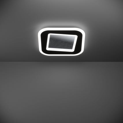 Eglo - LED Plafon ściemnialny LED/20W/230V 2700-6500K czarny + pilot zdalnego sterowania