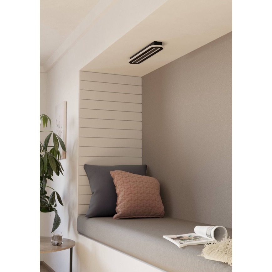 Eglo - LED Plafon ściemnialny LED/20W/230V 2700-6500K czarny + pilot zdalnego sterowania