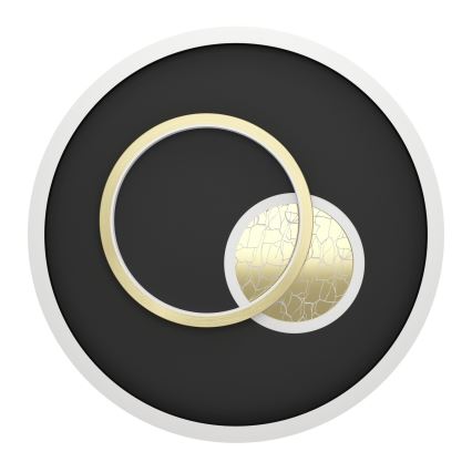 Eglo - Plafon LED/14W/230V + LED/8,5W śr. 38 cm czarny/złoty