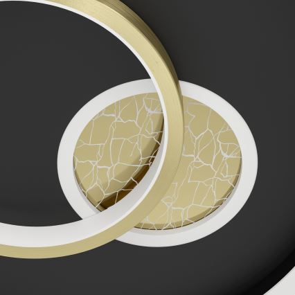 Eglo - Plafon LED/14W/230V + LED/8,5W śr. 38 cm czarny/złoty