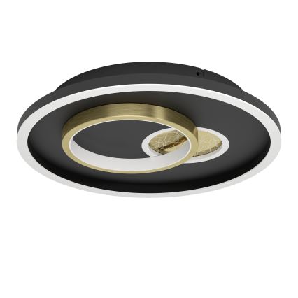Eglo - LED Plafon 1xLED/14W/230V + 1xLED/8,5W śr. 38 cm czarny/złoty