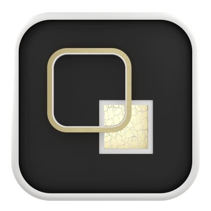 Eglo - Lampa sufitowa LED/16,2W/230V + LED/9,2W 38x38 cm czarna/złota