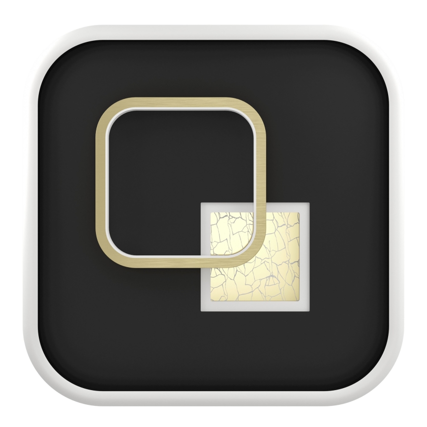 Eglo - Lampa sufitowa LED/16,2W/230V + LED/9,2W 38x38 cm czarna/złota