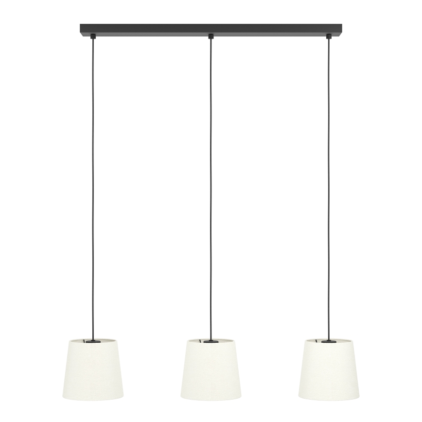 Eglo - Żyrandol na lince 3xE27/60W/230V biały