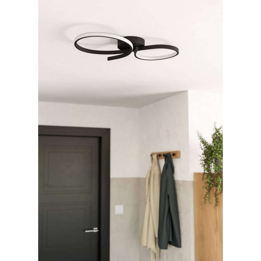 Eglo - LED Plafon LED/21W/230V 3000K czarny