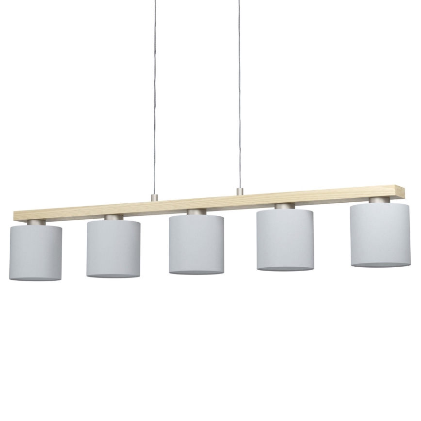 Eglo - Żyrandol na lince 5xE27/28W/230V - certyfikat FSC
