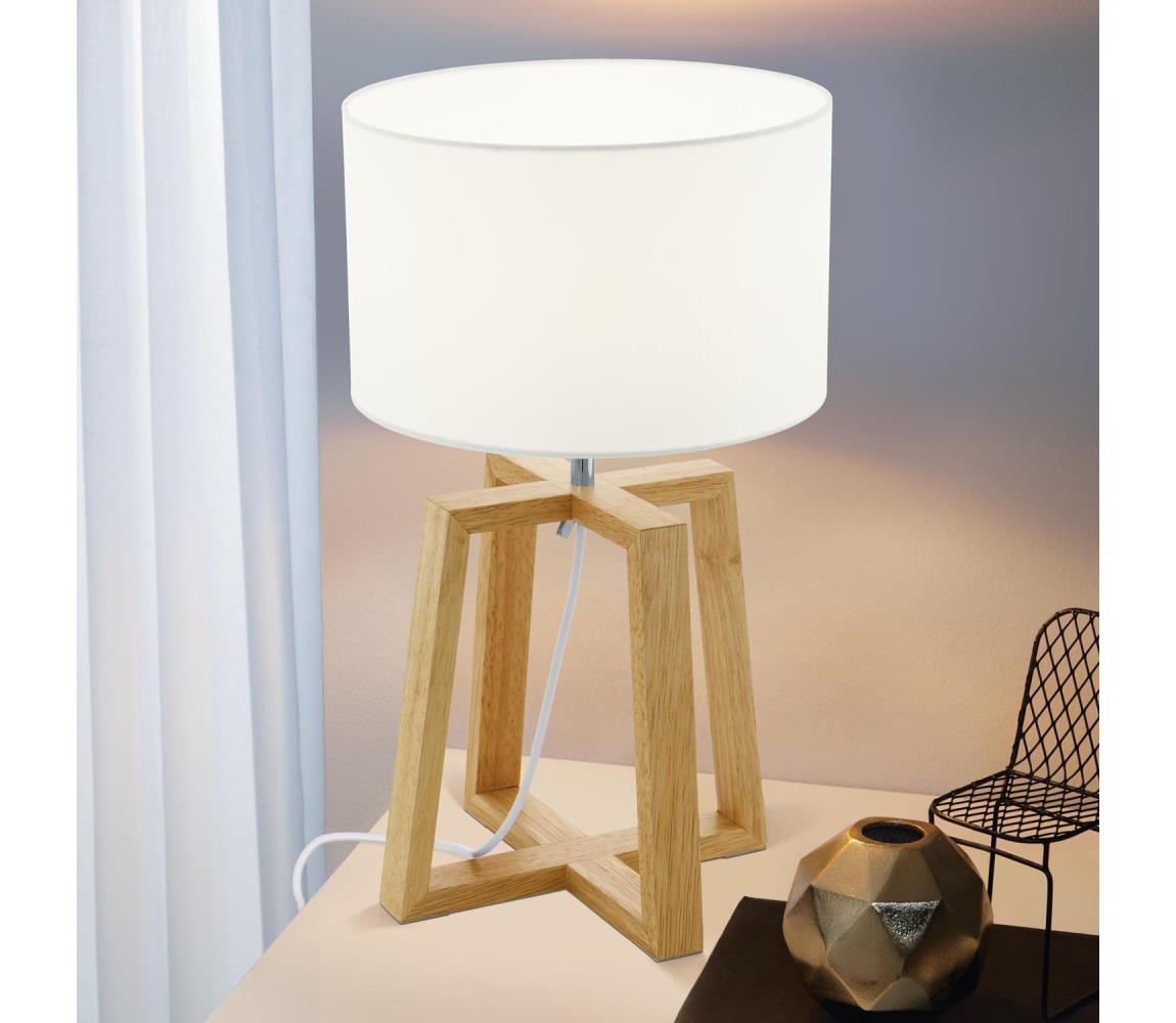 Eglo 901293 - Lampa stołowa CHIETINO 1 1xE27/60W/230V - certyfikat FSC