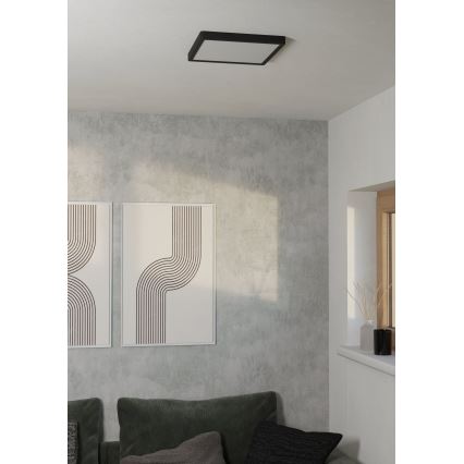 Eglo - Lampa sufitowa LED/13W/230V 2700/4000/6500K 29x29cm czarna