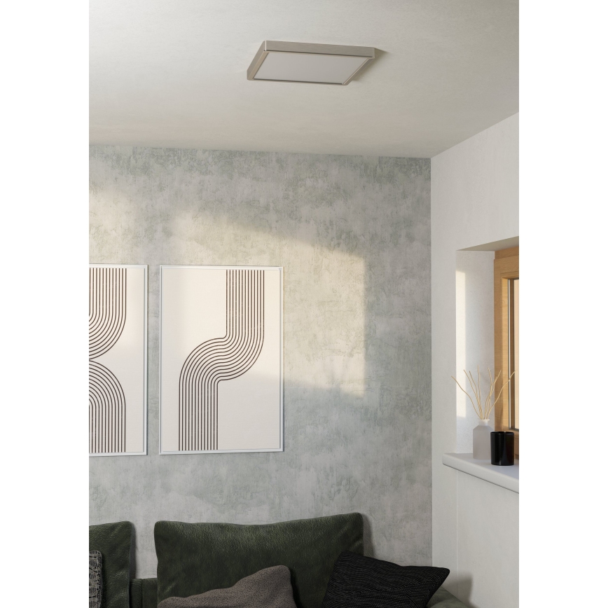 Eglo - Lampa sufitowa LED/13W/230V 2700/4000/6500K 29x29 cm matowy chrom