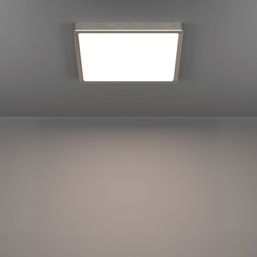 Eglo - Lampa sufitowa LED/13W/230V 2700/4000/6500K 29x29 cm matowy chrom