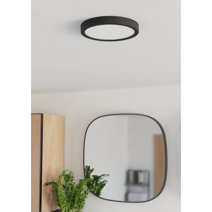 Eglo - LED oprawa sufitowa do łazienki LED/11,5W/230V 2700/4000/6500K śr. 21,1 cm IP44 czarna