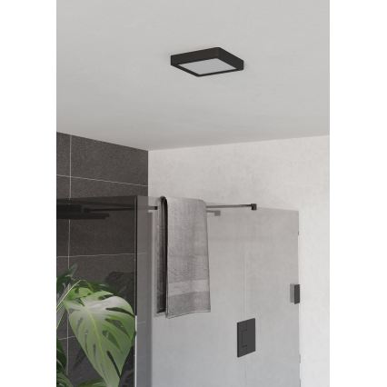 Eglo - LED lampa sufitowa do łazienki LED/7W/230V 2700/4000/6500K 15x15 cm IP44 czarna