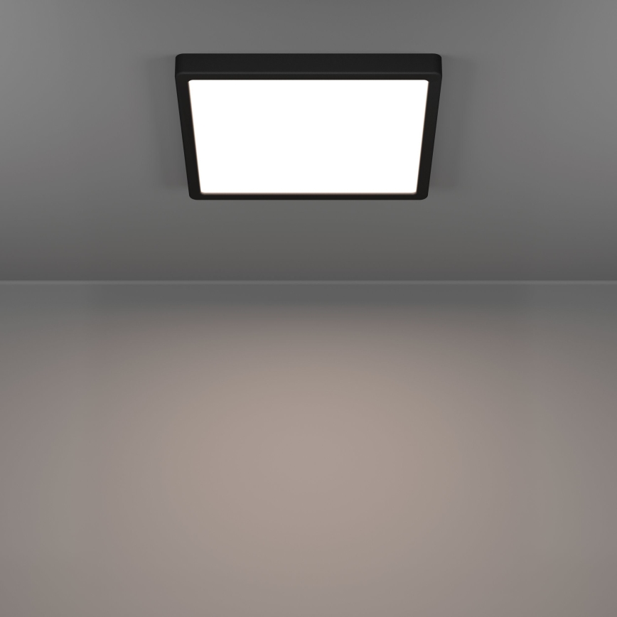 Eglo - LED plafon łazienkowy, 13 W/230 V, 29x29 cm, IP44, czarny