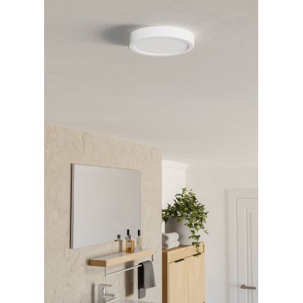 Eglo - Łazienkowy plafon LED/7,5 W/230 V, średnica 16,6 cm, IP44, biały