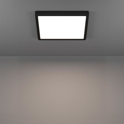 Eglo - LED RGBW ściemnialny plafon łazienkowy LED/13,5W/230V 2700-6500K 29,5x29,5 cm IP44 czarny