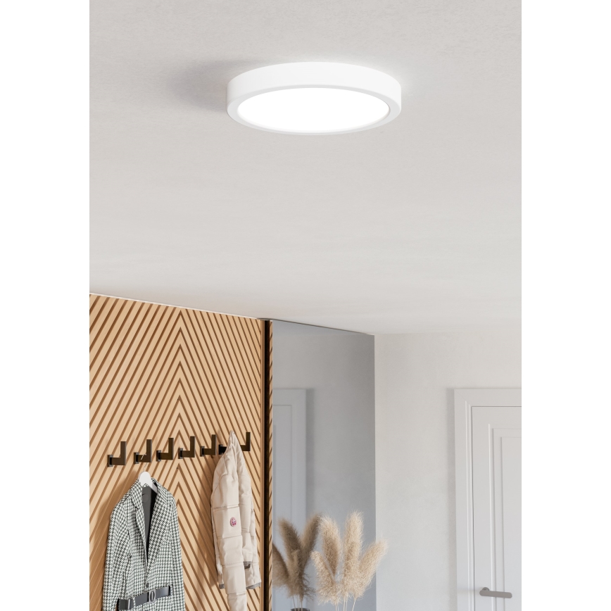 Eglo - LED RGBW ściemnialna lampa sufitowa do łazienki LED/11,2W/230V 2700-6500K śr. 21,1 cm IP44 biała