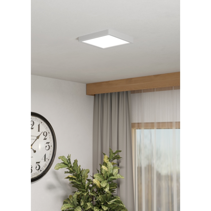 Eglo - LED RGBW ściemnialny sufitowy plafon łazienkowy LED/10,5W/230V 2700-6500K 22x22 cm IP44 biały