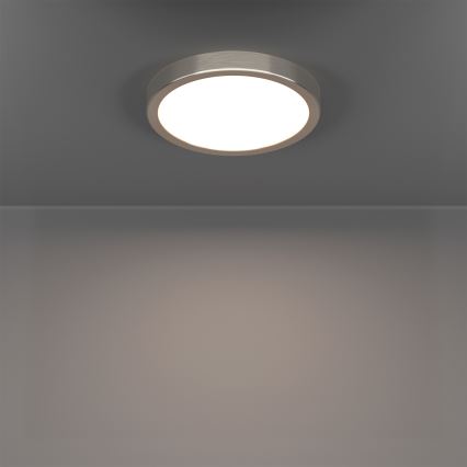 Eglo - LED RGBW ściemnialny plafon łazienkowy LED/11,2W/230V 2700-6500K Ø 21,1 cm IP44 matowy chrom