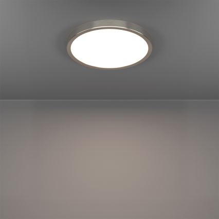 Eglo - LED RGBW ściemnialny plafon łazienkowy LED/14,3W/230V 2700-6500K śr. 27,8 cm IP44 matowy chrom