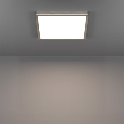 Eglo - LED RGBW Ściemnialna oprawa sufitowa do łazienki LED/13,5W/230V 2700-6500K 29,5x29,5 cm IP44 chrom matowy