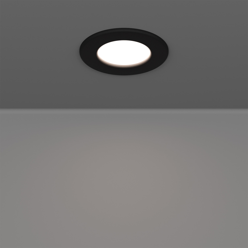 Eglo - ZESTAW 3x WPUSZCZANE OPRAWY SUFITOWE LED/3,7W/230V 2700/4000/6500K śr. 8,8 cm czarne