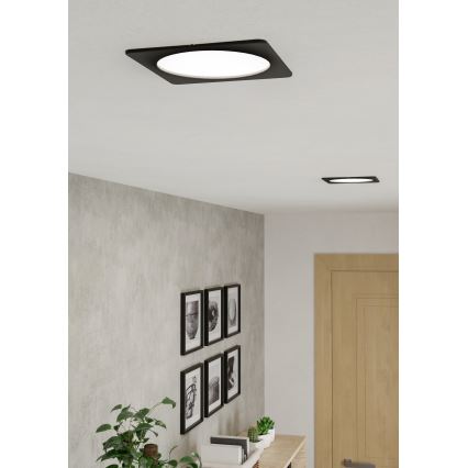 Eglo - LED oprawa wpuszczana LED/10,5W/230V 2700/4000/6500K 16,6x16,6 cm czarna