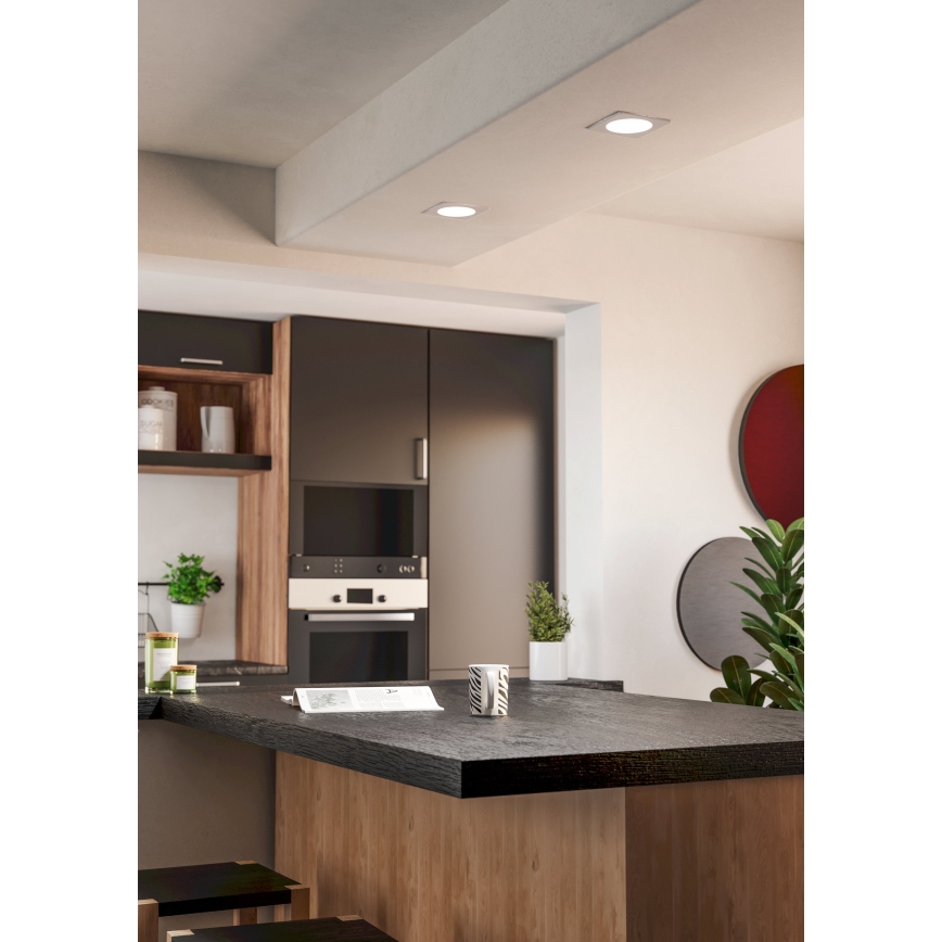 Eglo - LED Oprawa wpuszczana LED/6,3W/230V 2700/4000/6500K 11,9x11,9 cm biała