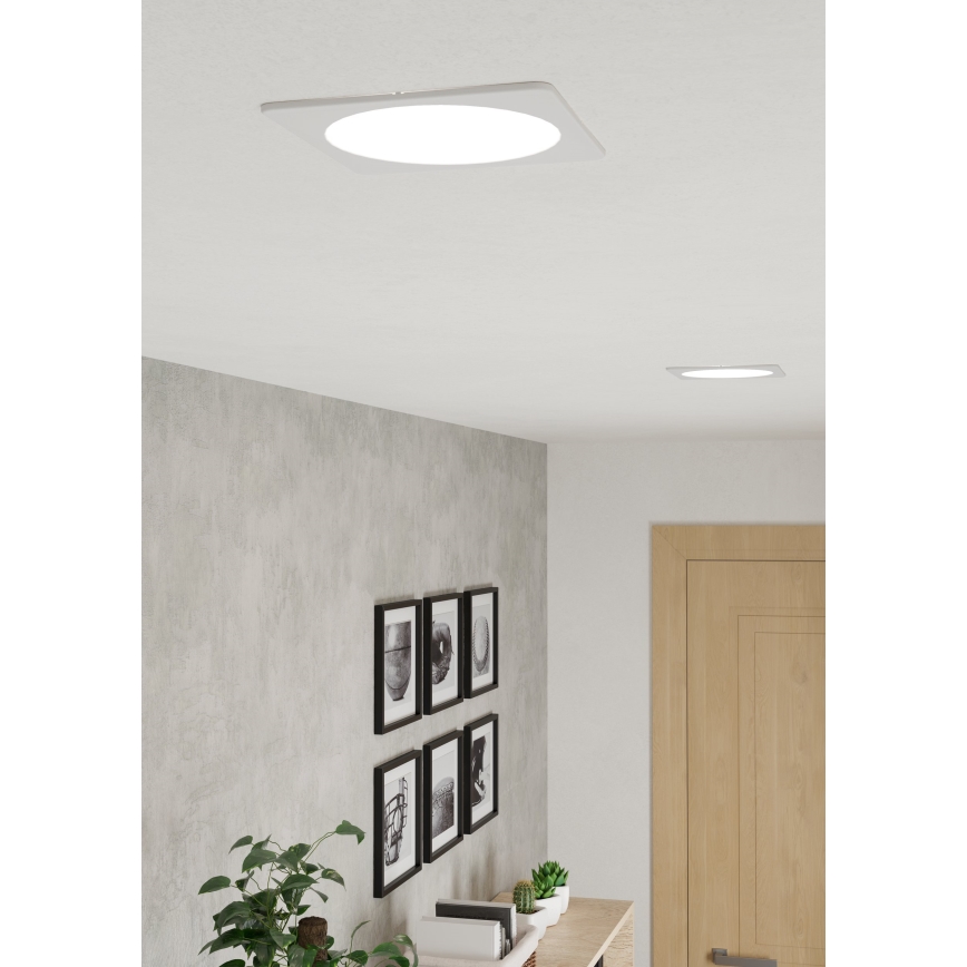 Eglo - Oprawa sufitowa LED/10,5W/230V 2700/4000/6500K 16,6x16,6 cm biała