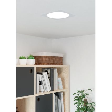 Eglo - Wpuszczana oprawa sufitowa LED/18,5W/230V 2700/4000/6500K 21,6x21,6 cm biała