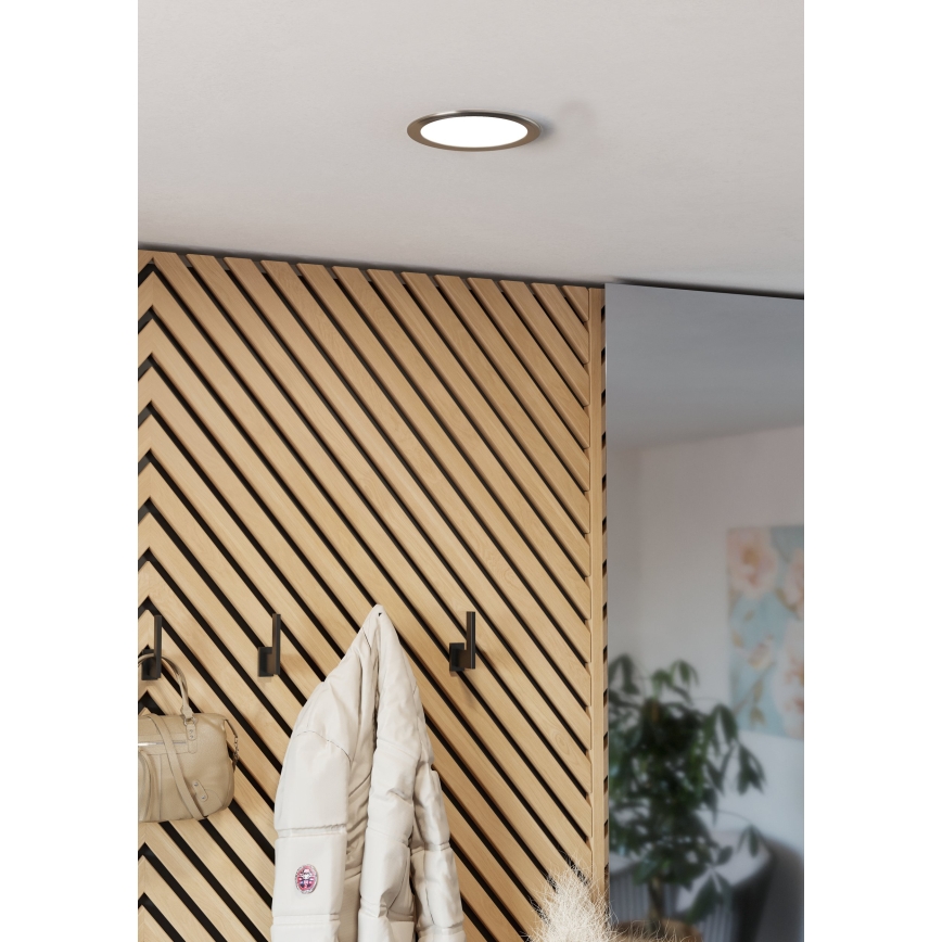 Eglo - oprawa wpuszczana LED/10,5W/230V 2700/4000/6500K śr. 16,8 cm matowy chrom