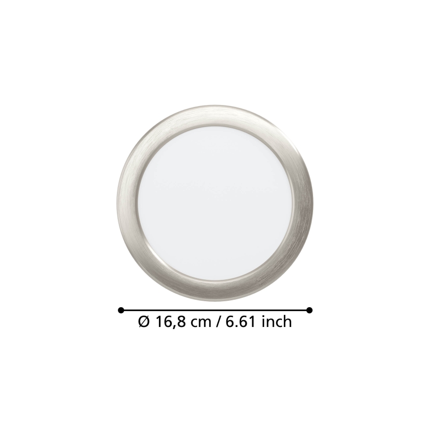 Eglo - oprawa wpuszczana LED/10,5W/230V 2700/4000/6500K śr. 16,8 cm matowy chrom