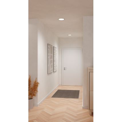 Eglo - Oprawa wpuszczana LED/18,5W/230V 2700/4000/6500K śr. 21,6 cm matowy chrom