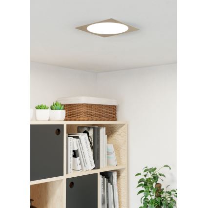 Eglo - LED oprawa sufitowa wpuszczana/18,5W/230V 2700/4000/6500K 21,6x21,6 cm matowy chrom