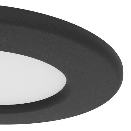 Eglo - LED wpuszczana oprawa sufitowa do łazienki LED/3,7W/230V 2700/4000/6500K śr. 8,8 cm IP44 czarna