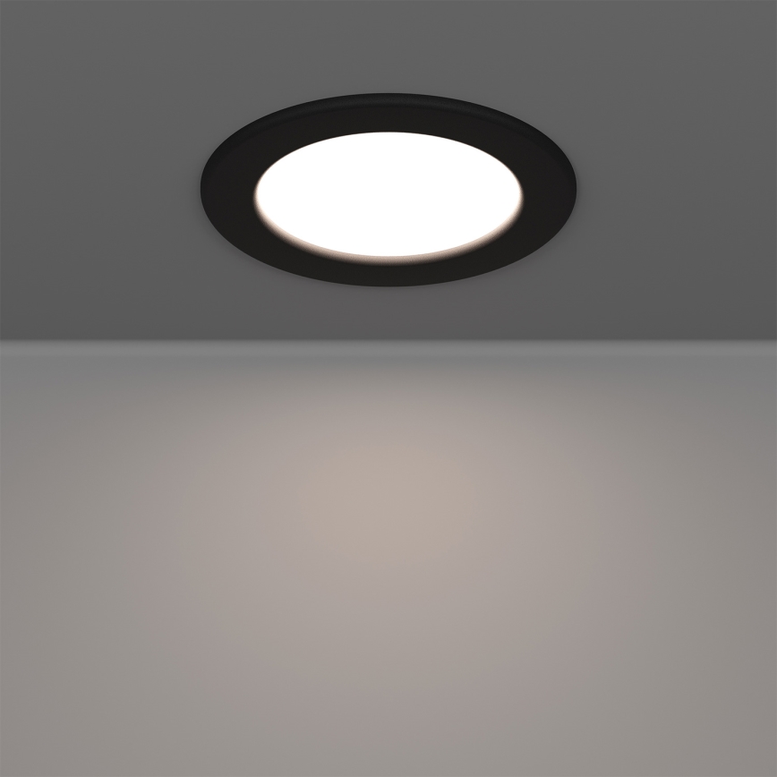 Eglo - ściemnialna oprawa sufitowa wpuszczana LED RGBW do łazienki LED/5W/230V 2700–6500K Ø 12 cm IP44 czarna