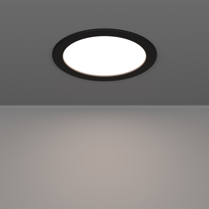 Eglo - LED RGBW ściemnialna oprawa wpuszczana łazienkowa LED/9,5W/230V 2700-6500K Ø 16,8 cm IP44 czarna