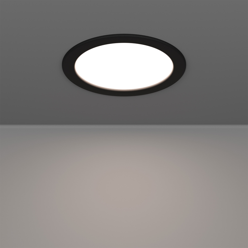 Eglo - LED RGBW ściemnialna oprawa wpuszczana do łazienki LED/9,5W/230V 2700–6500K śr. 16,8 cm IP44 czarna