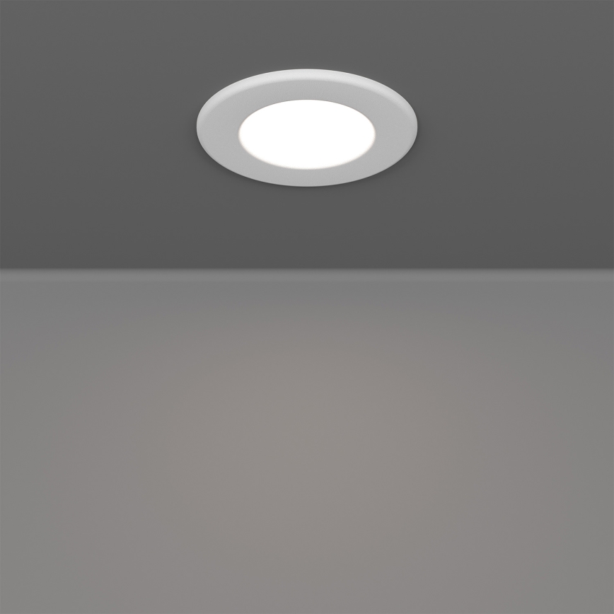 Eglo - ZESTAW 3x LED RGBW ściemnialne wpuszczane oprawy sufitowe do łazienki LED/2,8W/230V 2700-6500K śr. 8,8 cm IP44 biały