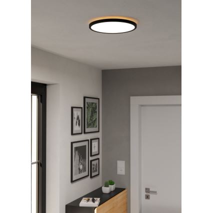 Eglo - LED Plafon łazienkowy LED/13,9W/230V 2700/4000/6500K śr. 30 cm IP44 czarny
