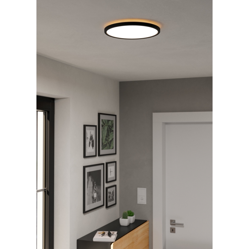 Eglo - LED Plafon łazienkowy LED/13,9W/230V 2700/4000/6500K śr. 30 cm IP44 czarny