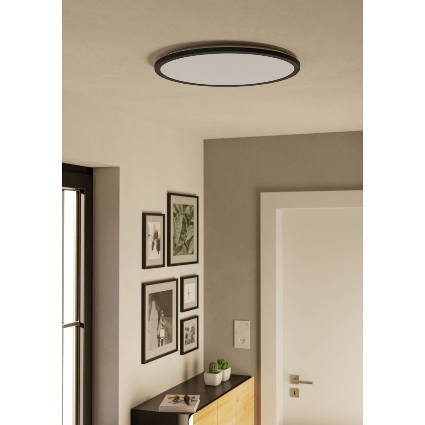 Eglo - LED Plafon łazienkowy LED/16,8W/230V 2700/4000/6500K śr. 50 cm IP44 czarny
