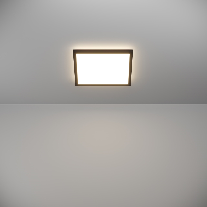 Eglo - LED Plafon łazienkowy LED/13,4W/230V 2700/4000/6500K 29x29 cm IP44 czarny