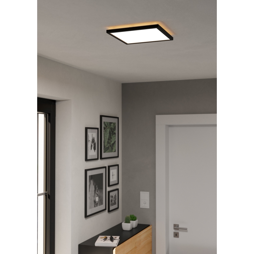 Eglo - LED Plafon łazienkowy LED/13,4W/230V 2700/4000/6500K 29x29 cm IP44 czarny
