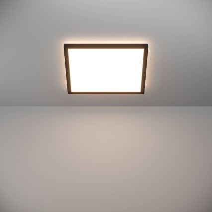 Eglo - LED Plafon łazienkowy LED/17,6W/230V 2700/4000/6500K 39x39 cm IP44 czarny