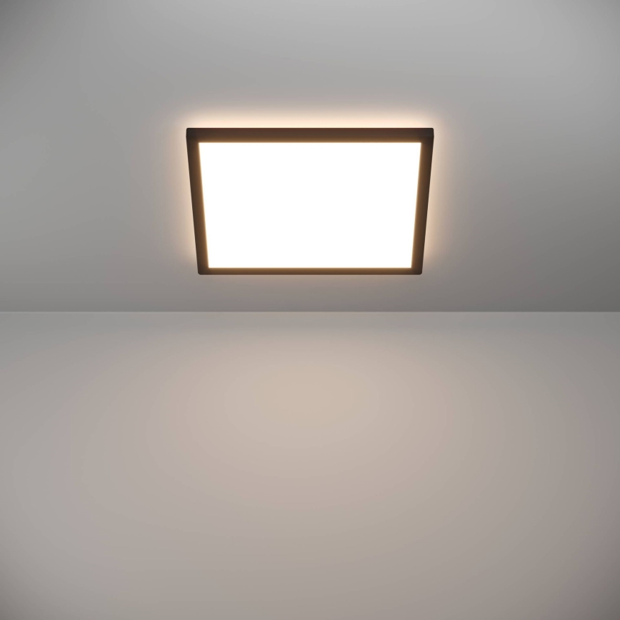 Eglo - LED Plafon łazienkowy LED/17,6W/230V 2700/4000/6500K 39x39 cm IP44 czarny
