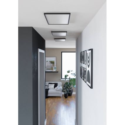 Eglo - LED Plafon łazienkowy LED/17,2W/230V 2700/4000/6500K 30x57 cm IP44 czarny