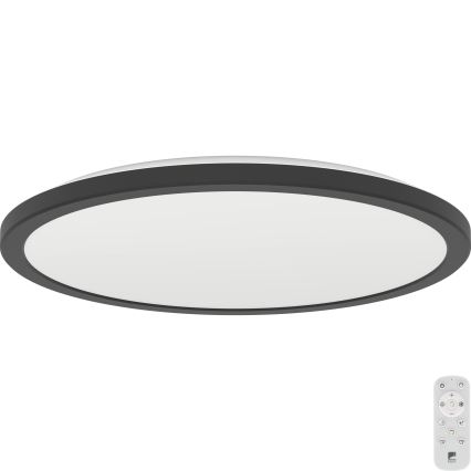 Eglo - LED Ściemnialny plafon łazienkowy LED/18,5W/230V 2700-6500K śr. 38,9 cm IP44 czarny + zdalne sterowanie